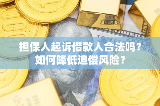 北京担保人起诉借款人合法吗？如何降低追偿风险？